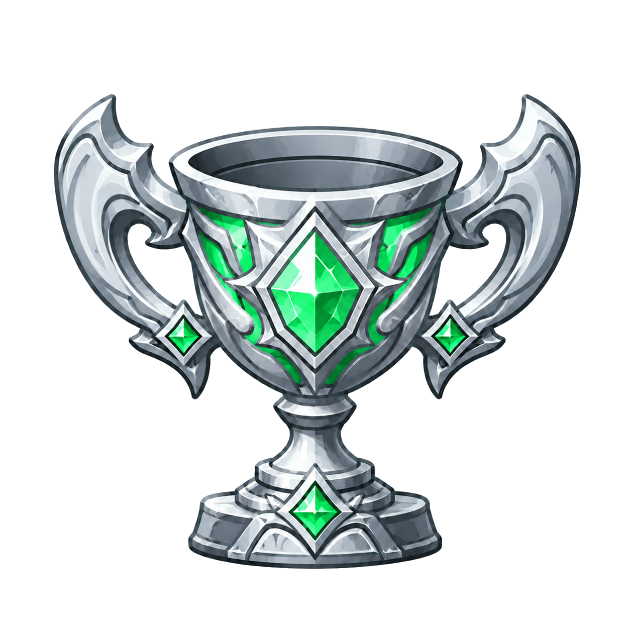 Second-place trophy